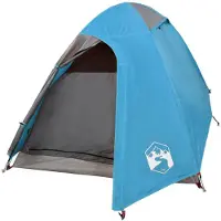 vidaXL Tente de camping dôme 2 personnes bleue étanche à l'eau