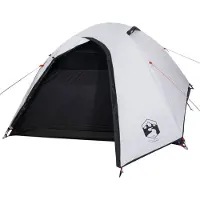 vidaXL Tente de camping dôme 4 personnes blanche foncée étanche à l'eau
