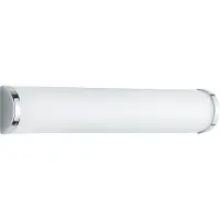 TRIO Applique murale XAVI chromée blanche, 3xE14x40W, verre, dimensions : 8,3 x 40,5 x 40,5 cm, IP20,