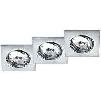 TRIO Luminaire encastré JURA argent 650000306