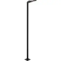 Nowodvorski Lighting Lampadaire d'extérieur LED PATHWAY, noir, acier 9125