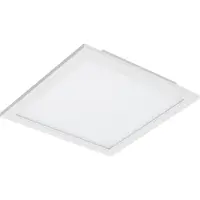 Briloner Plafonnier LED LEUCHTEN SIMPLE, 12 W, 1300 lm, IP20, blanc, plastique-métal, 29,5 x 29,5 x 5,5 cm