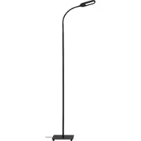 Briloner Lampadaire LED LEUCHTEN OFFICE STEP, 6,6 W, 600 lm, IP20, noir, métal-plastique, intensité lumineuse variable, 21 x 21 x 128 cm