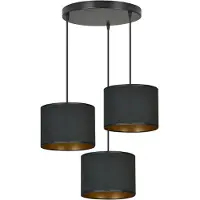 Emibig Lustre 3xE27 60W HILDE 3 BL PREMIUM BLACK 1054/3PREM