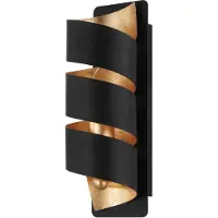 Eglo Wandleuchte Elizondo E14 schwarz / gold