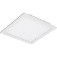 Briloner Panneau LED LEUCHTEN PIATTO, 12 W, 1300 lm, IP20, blanc, plastique-métal, détecteur de mouvement, 29,5 x 29,5 x 5,5 cm