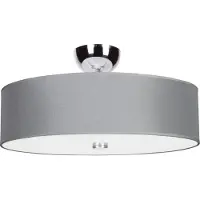 Lyora Plafonnier gris Viviane Ø 50 cm