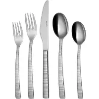 Sola Ensemble de couverts - en inox 18/10 - Bali - 8 personnes - 70 pièces
