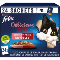 Felix Délicieux Duos en Gelée Mixte 24x85g