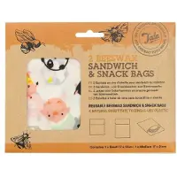 Tala Sachets Sandwich Et Pain En Cire D'abeille 21 Cm Lot De 2