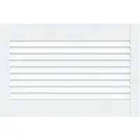 vidaXL Porte d'armoire à persiennes blanc 39,5x59,4 cm pin massif