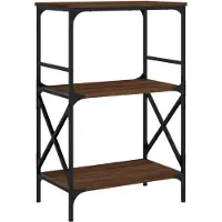 vidaXL Bibliothèque à 3 niveaux chêne marron 59x35x90,5 cm