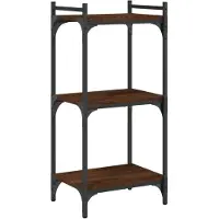 vidaXL Bibliothèque 3 niveaux chêne brun 40x30x86 cm bois d'ingénierie