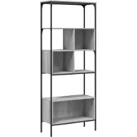 vidaXL Bibliothèque 5 niveaux sonoma gris 76x33x188,5 cm