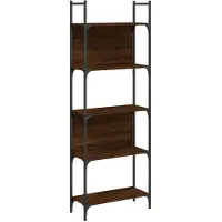 vidaXL Bibliothèque à 5 niveaux chêne marron 60,5x24x166,5 cm