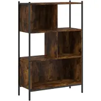 vidaXL Bibliothèque chêne fumé 72x28x109 cm bois d'ingénierie