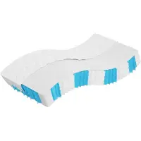 vidaXL Matelas à ressorts ensachés, fermeté moyenne 100x200 cm