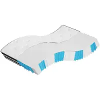 vidaXL Matelas à ressorts ensachés moyen 100x200 cm