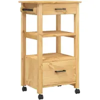 DKD Home Decor Chariot de cuisine MONZA 48x40x90 cm pin massif