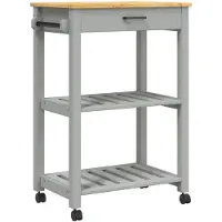 vidaXL Chariot de cuisine MONZA 60x40x90 cm pin massif
