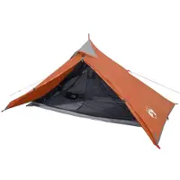 vidaXL Tipi tente de camping 1 personne orange imperméable