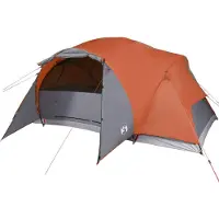 vidaXL Tente familiale avec ventilation 8 personnes Orange Etanche