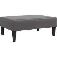 vidaXL Repose-pied gris 77x55x31 cm similicuir