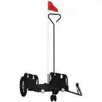 vidaXL Remorque pour vélo Noir Tissu Oxford et fer