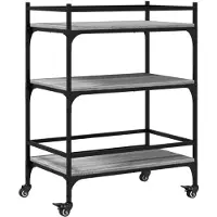 vidaXL Chariot de cuisine Gris Sonoma 65x40x86,5 cm Bois composite