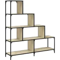 vidaXL Bibliothèque à 4 niveaux chêne sonoma bois d'ingénierie