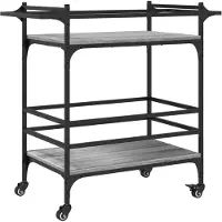 vidaXL Chariot de cuisine Gris Sonoma 82x40x78,5 cm Bois composite
