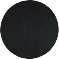 vidaXL Tapis OVIEDO à poils courts noir Ø 160 cm