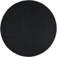 vidaXL Tapis OVIEDO à poils courts noir Ø 200 cm