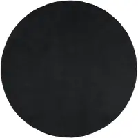 vidaXL Tapis OVIEDO à poils courts noir Ø 120 cm
