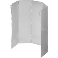 Proplus Pare-brise de cuisson 5 pièces aluminium pliable 49 x 36 cm