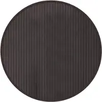 vidaXL Tapis rond marron foncé 60 cm bambou