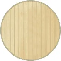 vidaXL Tapis rond naturel clair 80 cm bambou