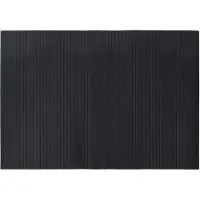 vidaXL Tapis rectangulaire noir 70x100 cm bambou