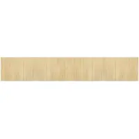 vidaXL Tapis rectangulaire naturel clair 70x400 cm bambou