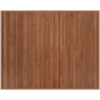 vidaXL Tapis rectangulaire marron 80x100 cm bambou
