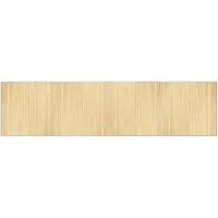 vidaXL Tapis rectangulaire naturel clair 100x400 cm bambou