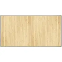 vidaXL Tapis rectangulaire naturel clair 100x200 cm bambou