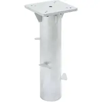 vidaXL Douille de sol pour parasol argenté 16x16x39,5 cm acier