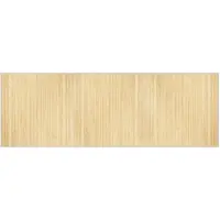 vidaXL Tapis rectangulaire naturel clair 100x300 cm bambou