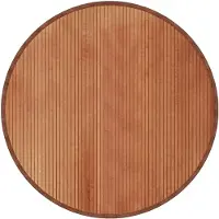 vidaXL Tapis rond marron 100 cm bambou