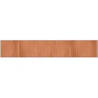 vidaXL Tapis rectangulaire marron 70x400 cm bambou