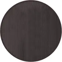 vidaXL Tapis rond marron foncé 80 cm bambou
