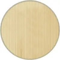 vidaXL Tapis rond naturel clair 60 cm bambou