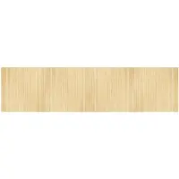 vidaXL Tapis rectangulaire naturel clair 100x400 cm bambou