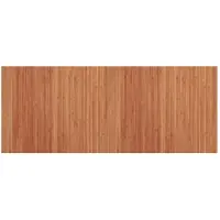 vidaXL Tapis rectangulaire marron 80x200 cm bambou